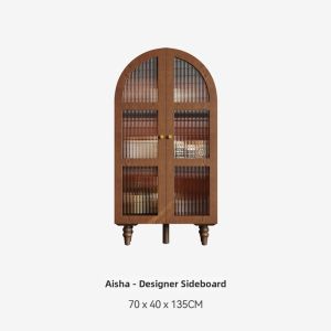 Rustic French Walnut Wooden Wine Cabinet