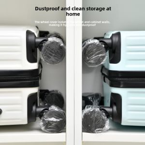Japanese Luggage Wheel Protective Cover Disposable Dirt-Proof Cover Suitcase Seat Universal Wheel Anti-Dirty Storage Cover Cover