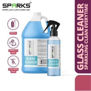 SPARKS Glass Cleaner Antibacterial Gallon for Windows Car Does Not Leave Water Stains Crystal Clear Acid Rain Remover Glass Restorer Kazuki Rain Eater & Glossiffier Watermark Waterspot RemoverGlass Cleaner Water Stain Mighty Antibacterial