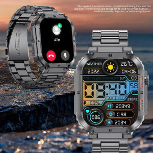 LIGE Outdoor Military Smart Watches Men Heart Rate Multi-sport Mode Bluetooth Call Waterproof Smart Men Watch For Android IOS