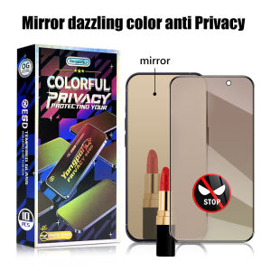 360 Degree Mirror Anti Spy Tempered Glass for IPhone 16 Pro Max 16e e 15 Pro Max 14 Plus 13 Mini 12 11 Pro Max X XS Max XR 8 7 6 S 6S Plus SE 2020 SE3 2022 Anti Glare Peeping Privacy Screen Protector Film