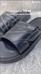 Dép bánh mì nam quai ngang su như dép da chuẩn size nam (xã kho cuối năm)giá rẻ hình va video thật