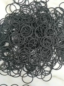 100pcs/Bag Various Size Black Rubber Bands Stretchable Sturdy Rubber Strong Elastic Bands for Professional Salon Use