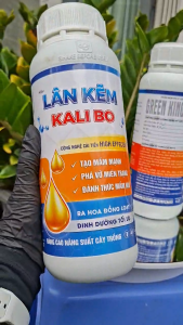 (Chai 1L) Phân bón lá PK- Vi Lượng Green King Kali - Hiệu LÂN KẼM KALI BO: công nghệ cải tiến. Tạo mầm mạnh phá vỡ miên trạng đánh thức mầm hoa ra hoa đồng loạt dinh dưỡng tối ưu nâng cao năng suất cây trồng