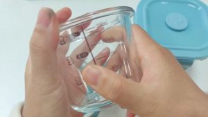 LAKOE Tempat Makan Bayi Kotak Penyimpanan Makanan Kaca Baby Food Container 180/200ml
