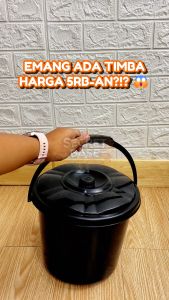 TIMBA MILENIUM - Gagang / Bak Air Cuci Baju / Timba Hajatan / Ember Tutup Plastik Murah