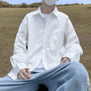 Denim Casual Boyfriend Style Blue Shirt Mens Long Sleeves Spring & Fall Teenager Feel Wear Match Trendy Shirt Fancy Early Spring Outwear