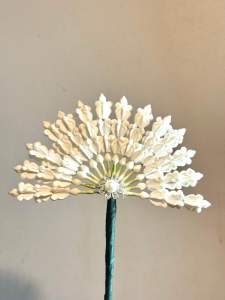 ช่อดอกรักทรงพัด งานฝีมือประณีต งานวิจิตรศิลป์ | สำหรับพานไหว้ครู วันแม่ งานบวช งานบุญ