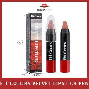 【Natural style】Fit Colors Hot Selling 7 Color Long Lasting Lip Beauty Cosmetic Lipstick Velvet Lipstick Pen