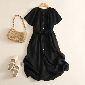 DAIXIANGFEIZI | Summer Short Sleeve A-Line Waist Accentuating Mini Dress