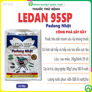 Thuốc Trừ Sâu LEDAN 95SP Hiệu Padang Nhật – Công Phá Sâu Rầy (Gói 100gr)