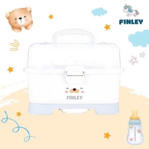 Khay úp bình sữa 2 van thoát khi có nắp đậy khay úp bình gấu Boo Finley