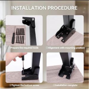 kaki meja lipat modernpraktis mudah di gunakan tinggi 38cm
