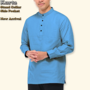 TRENDING VIRAL EXCLUSIVE MEN WEAR KURTA MODEREN LONG SLEEVES BAND COLLAR STYLISH DESING ADULT SHIRT