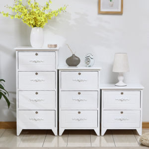 ชั้นวางของขนาดเล็กแบบไม้เนื้อนุ่ม สไตล์โมเดิร์น เรียบง่าย ที่จัดเก็บได้หลากหลาย สำหรับห้องนอนและห้องนั่งเล่น ไม่มีประตู