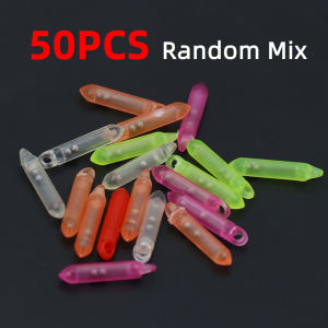 50PCS 100PCS 17mm*3mm 2 Balls PVC Rattles Lightweight Fishing Bead Sound Tube Rattle Soft Worm Hard Lure Fly Fishing Tackle