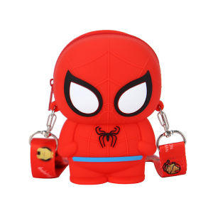 Fondjoy | Anime Figure Iron Man Lovely Fashion Bag Princess Small Storage Silicone Purse Messenger Cartoon Figures Model Toys Kids Gift
