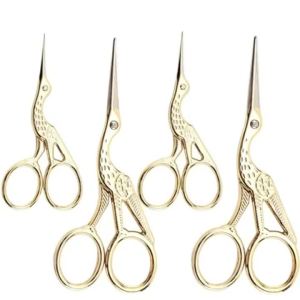 1/2/3PC Embroidery Sewing Scissors Stork Shape Scissors Stainless Steel Small Craft Scissors for DIY Embroidery Sewing Tools