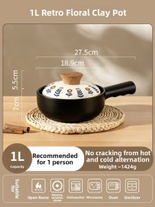 MODERN SWEETHOME | Heat-Resistant Anti-Crack Soup Pot