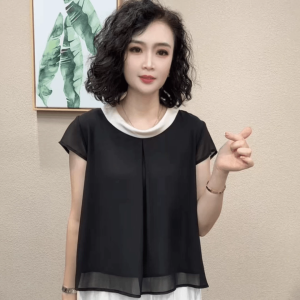 Fashion Slimming Short Sleeve Shirt Female