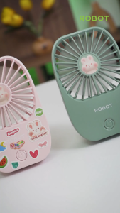 ROBOT USB Mini Fan RT-BF25 1200mAh Kipas Kecil Portable Tipis Dan Stylish Original