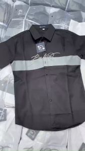 Áo sơ mi nam tay ngắn phối viền cổ đẹp chất vải lụa chống nhăn xù mẫu hót nhất hiện nay giá rẻ DV-FASHION