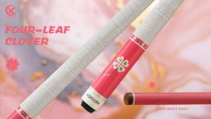 KONLLEN Pink Carbon Fiber Pool Cue Stick for Women KL-Pink-Pro 58" Girlish Lucky Low Deflection Pool Sticks with 12.5mm Tip