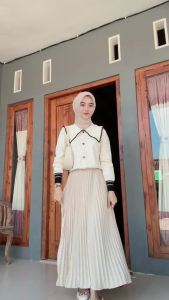 Rok Plisket Wanita Dewasa Rok Mayung Bahan Koshibo Plisket Premium Tebal