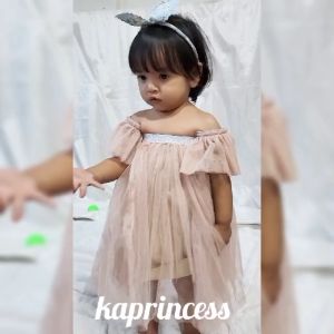 Dress Bayi Perempuan 0-6 Bulan Style Korea Import Baju Warna Coklat Susu Coksu Gaun Tutu Anak Cewe Terlaris 2023 Dress Warna Mocca Millo Coksu Bahan Tile Satin