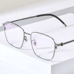 NIANZHEN กรอบแว่นตาอัลลอยด์ไทเทเนียมสำหรับผู้ชายแว่นตาดีไซน์แบรนด์สี่เหลี่ยมน้ำหนักเบามากสำหรับแว่นกันแดดสไตล์เรโทร8206