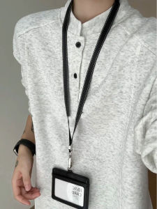 Áo Nỉ Cổ Henry Nam Tay Dài Mùa Thu Áo Phông Lót Bên Trong Kiểu Mỹ Dành Cho Thanh Thiếu Niên Thường Ngày Không Cần Ủi