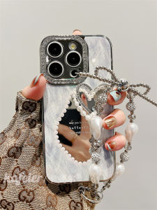 Kafier for Fancy Rhinestone Mirror Stereo Heart Bracelet Iphone13promax Phone Case Apple 14 New Arrival Ins Style 12 Accessible Luxury 16 Fashion Female 15promax Phone Case