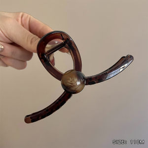 Fancy Fishtail Pearl Grip High Ponytail Fixed Shark Clip Female Hairpin Back Head Hair Volume More than Large New