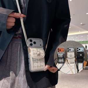 Crossbody Camellia Wallet Case For iPhone 17 Pro Max Air 16 Pro 15 Pro 14 Pro Max 13 Pro Case Card Slots Holder Kickstand Wrist Strap Lanyard Handbag Purse Cover iPhone Case