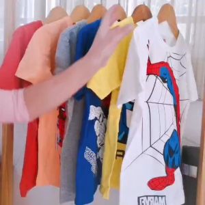 Áo thun bé trai size đại 22kg tới 57kg  vải cotton dư mỏng mát mặc hè