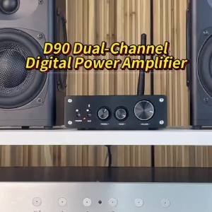 YJCO D90 TPA3255 HiFi Digital Stereo Amplifier QCC3034 Bluetooth 5.1 AptX HD Class D 300W Dual Channel DC24-48V Home Audio Amp