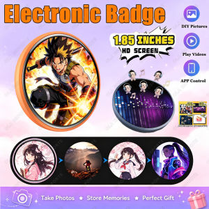 Pin Thông Minh Cho E-Badge HD Dynamic Display Bluetooth Anime Digital Pin Với Điều Khiển Bằng Ứng Dụng Cho Ảnh Và Hoạt Hình BW01