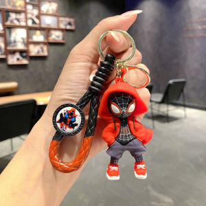 Takara Tomy | Classic SpiderMan Keychain Pendant Disney Marvel Amazing Inverted Silk Stereo Doll Car Hanging Decor Keychain Birthday Gift Toys