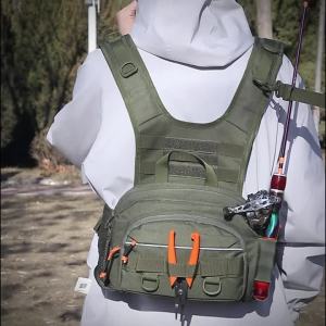 SCIONE | Tactical Climbing Chest Bag Molle Vest Front Pouch Outdoor Hiking Camping Fishing Lure Recon Kit Bag Sport Hunting Fanny Pack