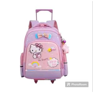 Tas Ransel Troli Hello Kity Ransel Anak Sekolah Perempuan SD PAUD TK