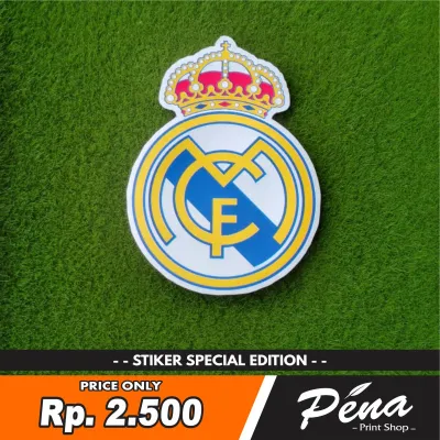 Sticker Stiker Real Madrid Liga Spanyol Tahan Air