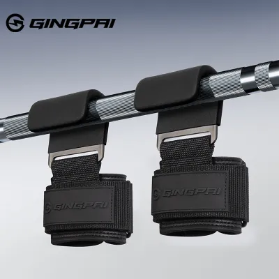 Weight Lifting Hook Grips with Wrist Wraps Gym Hand-Bar Wrist Strap Fitness Hook Weight Strap Pull-Ups Power Lifting Gloves