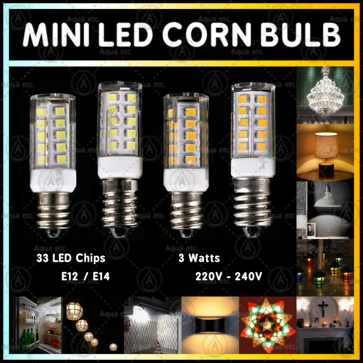 Multi Purpose Mini LED Corn Bulb ( LED ) ( E12 / E14 ) ( Warm White