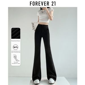 Forever21 | Black Bootcut Stretch High Waist Slimming Womens Trousers