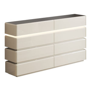 Cream Luxe Jewelry Storage Cabinet