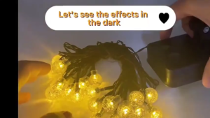 【VIDKHSY Store】Bubble Ball Solar Lights 30 LED Outdoor Waterproof Bubble Ball Lamp LED Solar String Lights for Garden Christmas Party Decor