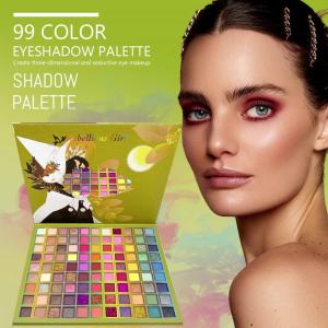 Rebellious Girl 99 Color Fusion Eyeshadow Palette Waterproof Full Face Eye Make Up for Beginners Applicable to All Skin Tones
