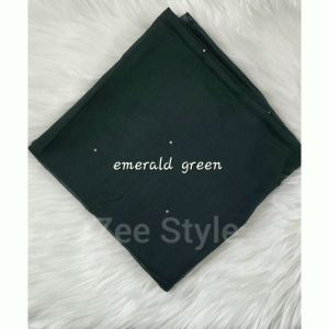 [ Zee Style ] 🔥 Tudung Bawal Cotton Batu Tabur Putih Bidang 45 Premium Quality 🔥