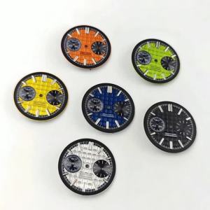 30mm VK64 Dial Green Luminous VK64 Pointer/Dial Fit for VK64 Quartz Movement Chronograph Dial Watch Accessories Tools