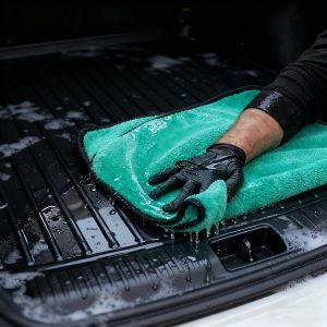 ผ้าไมโครไฟเบอร์สำหรับล้างรถ 1400GSM ผ้าขนหนูคอรัลฟลีซอย่างดี ผ้าทำความสะอาดและเช็ดแห้งสำหรับดูแลรถยนต์ ผ้าขัดเคลือบเงา